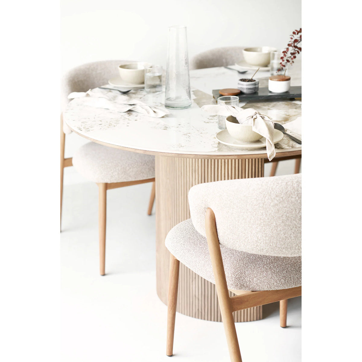 Plateau Tiffany - en marbre avec détails en laiton