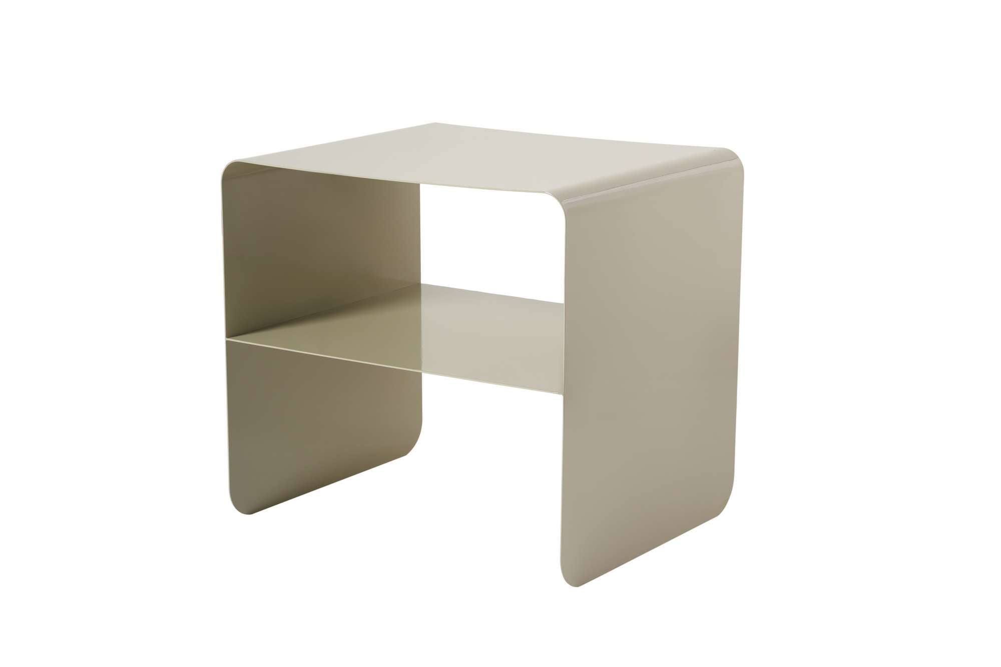 Coffee Table Nivaro – Made of Metal in Black or Taupe