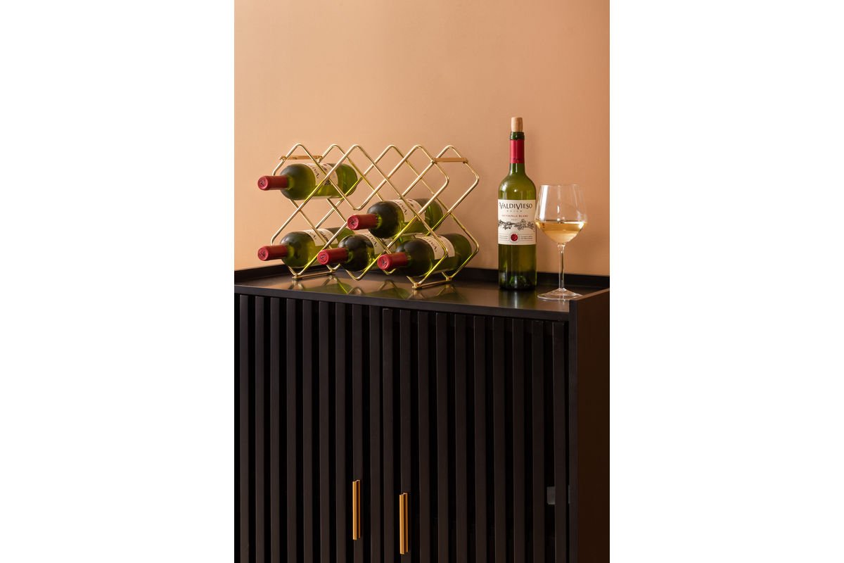 Weinregal Selio – Mauerregal aus Eisen fir stilvoll Wäinlagerung