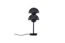 Table lamp Noir Duo – Elegant black steel lamp with double dome