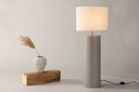Lampadaire Ravo – Design cylindrique en Gris clair (hauteur 100 cm)
