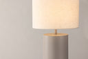 Lampadaire Ravo – Design cylindrique en Gris clair (hauteur 100 cm)