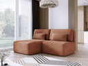 Designer-Ecksofa Tilia Cord mat Schloffunktioun a Stauraum