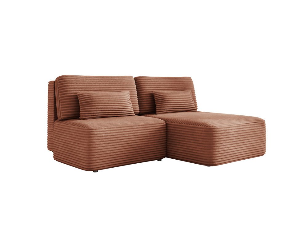Designer Sofa Tilia Corduroy with Sleeping Function and Storage Space