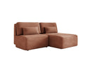 Designer-Ecksofa Tilia Cord mat Schloffunktioun a Stauraum