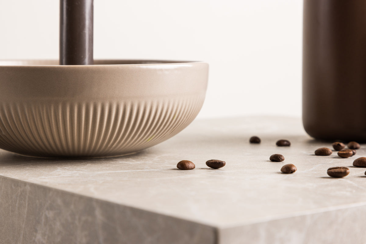 Kerzenhalter Milica - Ø18 cm aus Steenzeug an Béis