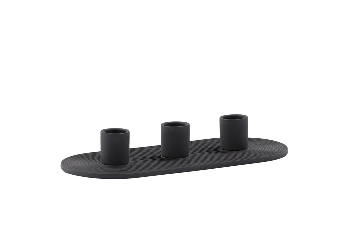 Kerzestänn Tim - Ø3 cm aus Steenzeug fir 3 Kerzen