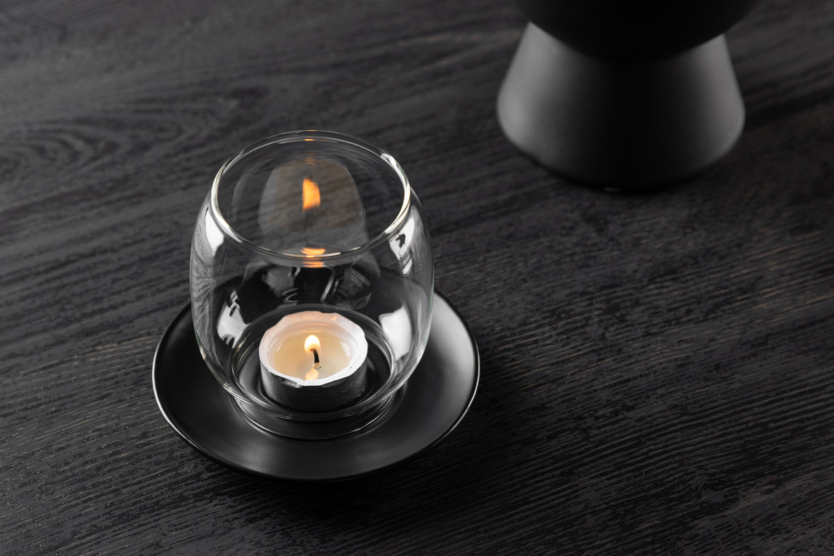 Lantern Nordlicht - Lantern made of glass and stoneware