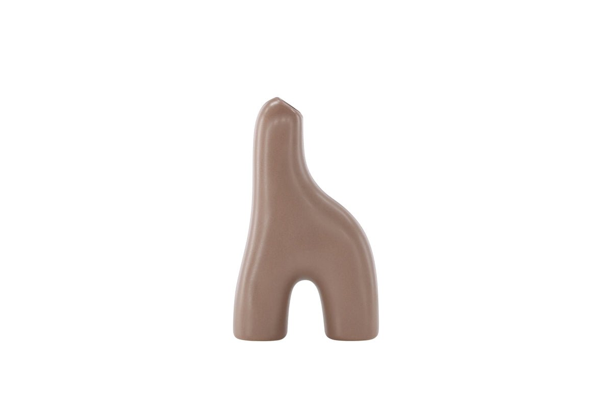 Vase Noara 16 cm – Skulpturalt Designobjekt aus Steingut