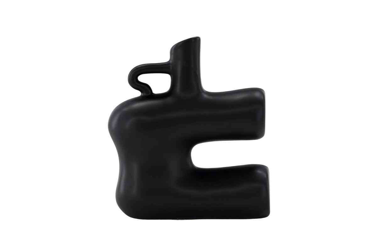 Vase Calvera 19 cm – Skulpturales Designobjekt an Wäiss oder Schwaarz