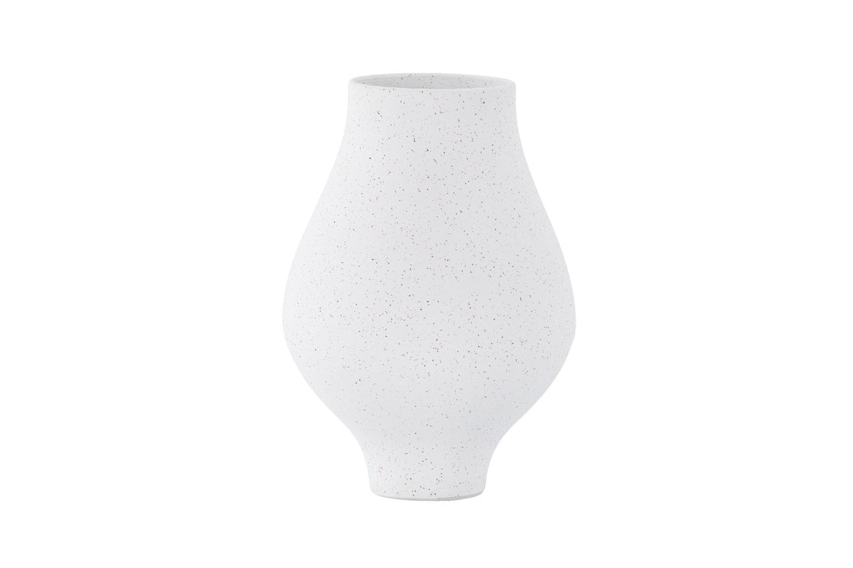 Vase Rellis Ø14 cm – Zäitlos Keramik mat feine Sprenkeleën