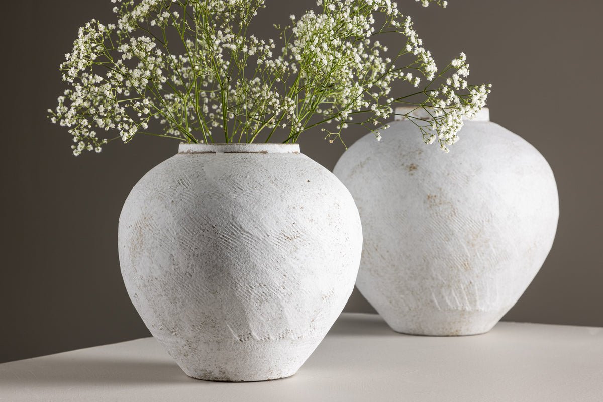 Vase „Sferra“ Ø 25 cm – Béis mat Struktur