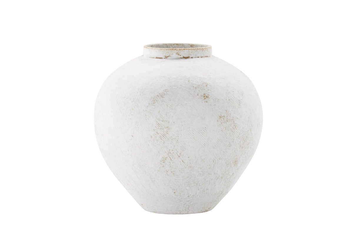 Vase „Sferra“ Ø 28 cm – Béis mat Struktur