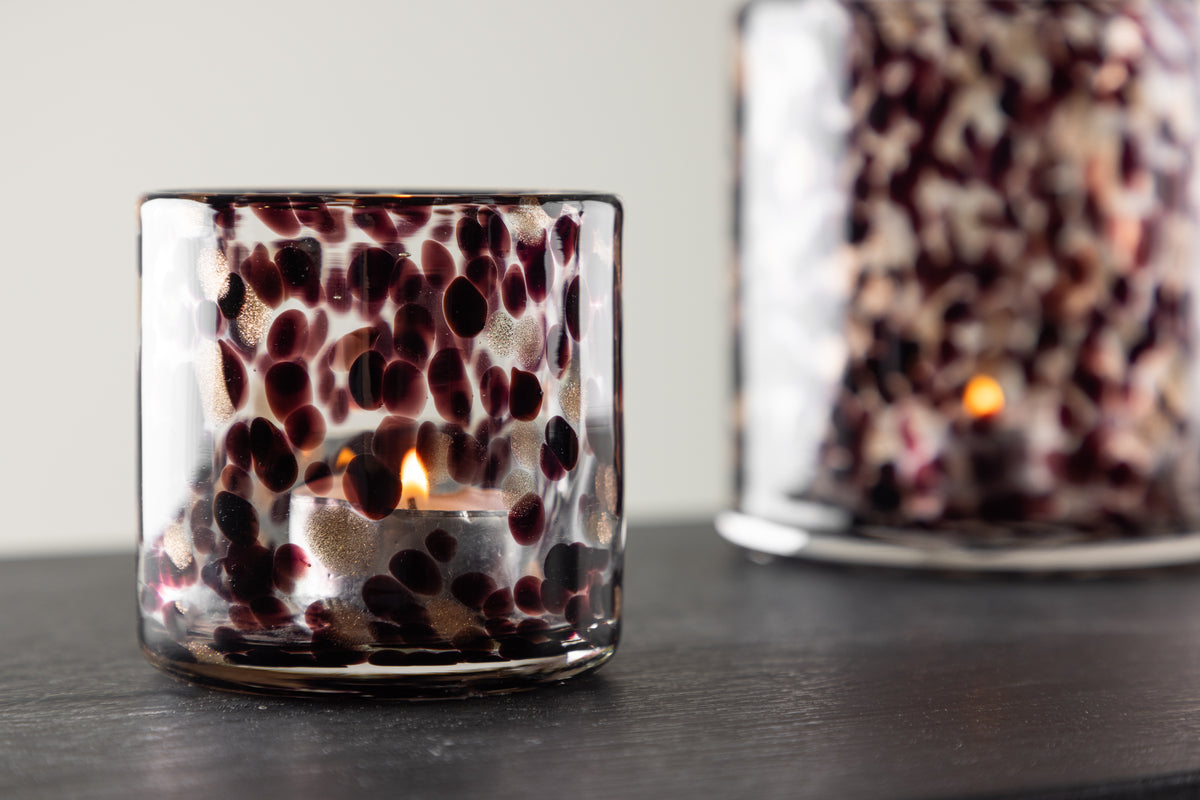 Laterne Honey - Laterne aus Glas a verschiddene Faarwen