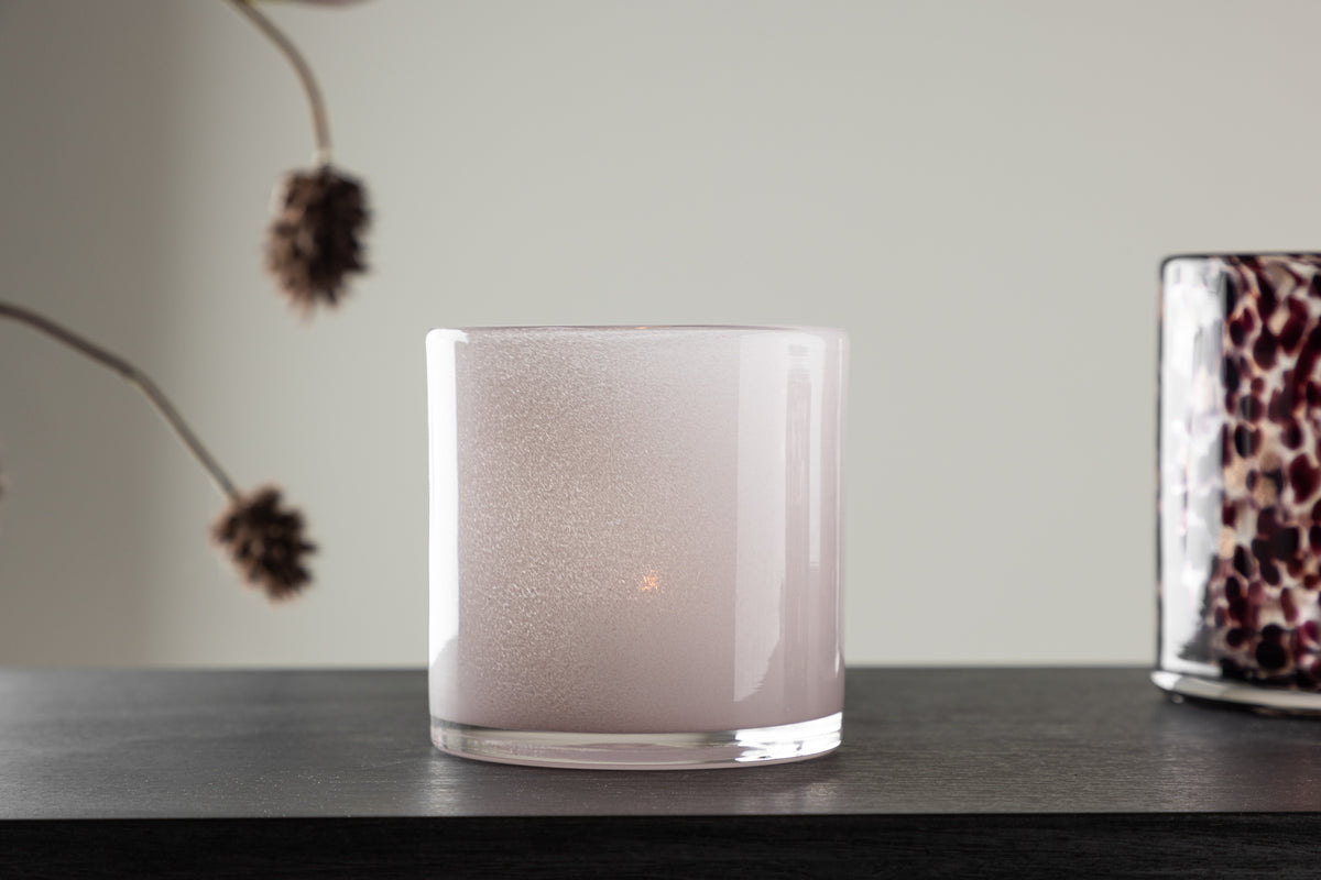 Laterne Polar - Laterne aus Glas a verschiddene Faarwen