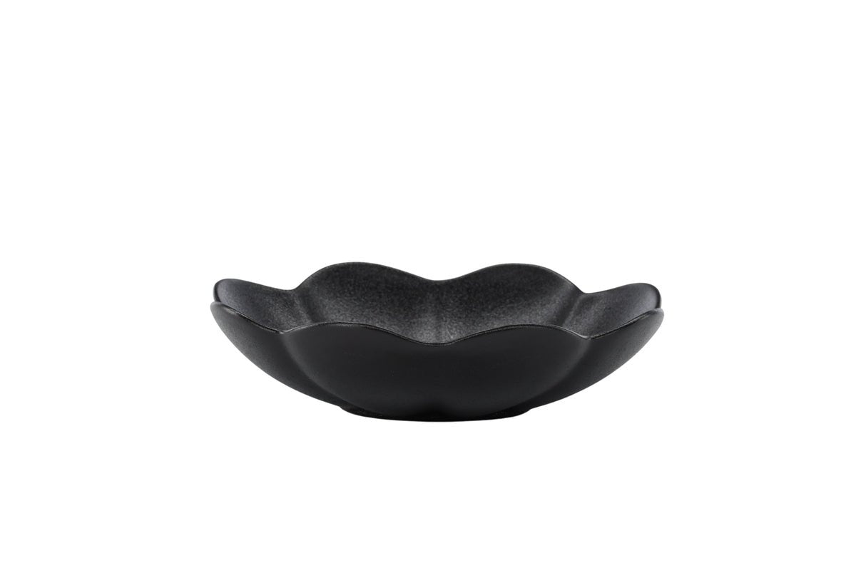 Teller Cygne Noir - lot de 2, porcelaine émaillée renforcée, noir mat