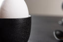 Egg cup Black Swan - set of 2 made of black porcelain