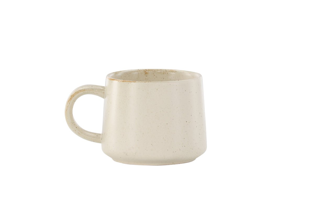 Tasse à café Liva - lot de 2 en Beige en céramique, en deux tailles
