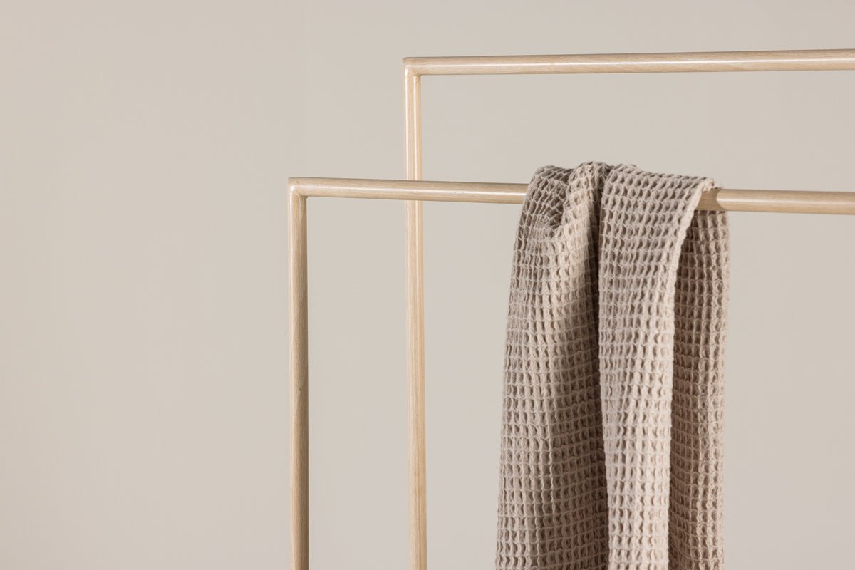 Garderobe Selaro – support métallique en look whitewash