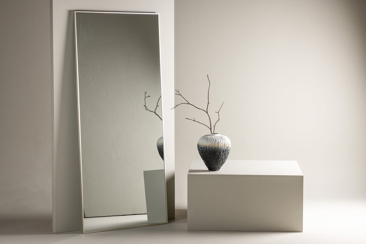 Mirror Morini – with aluminum frame in Beige or silver