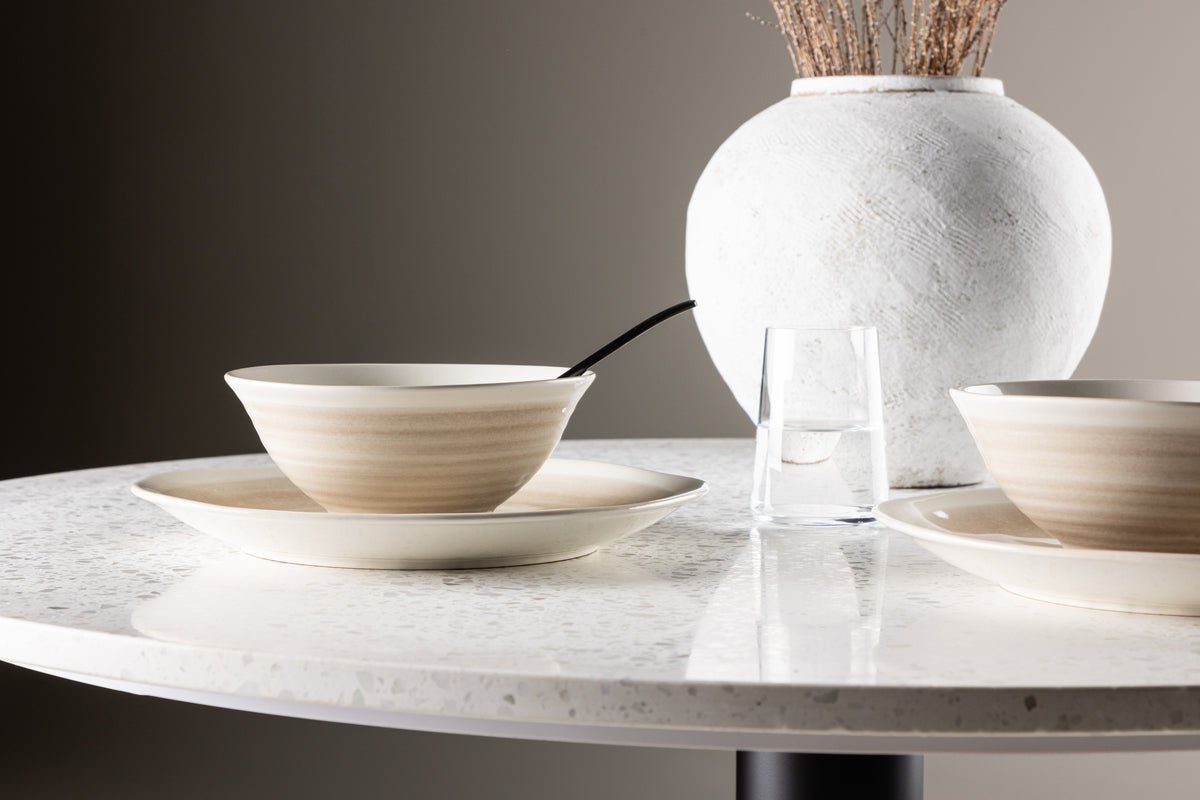 Bols Aurelia - lot de 2 – grès, Beige et résistant à la chaleur