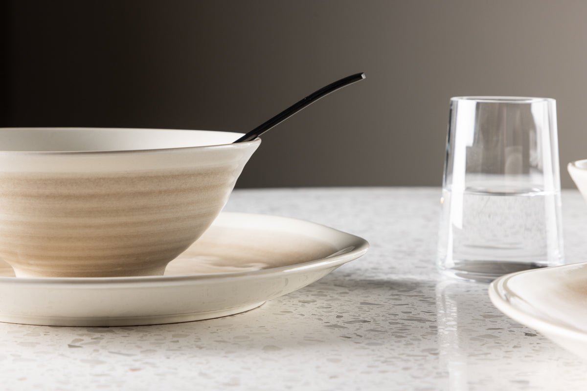 Bols Aurelia - lot de 2 – grès, Beige et résistant à la chaleur