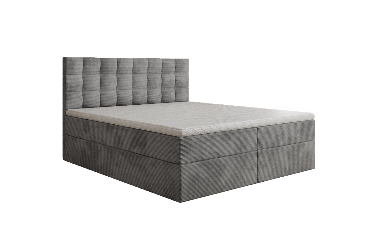 Boxspringbett Como an Cord mat Stauraum