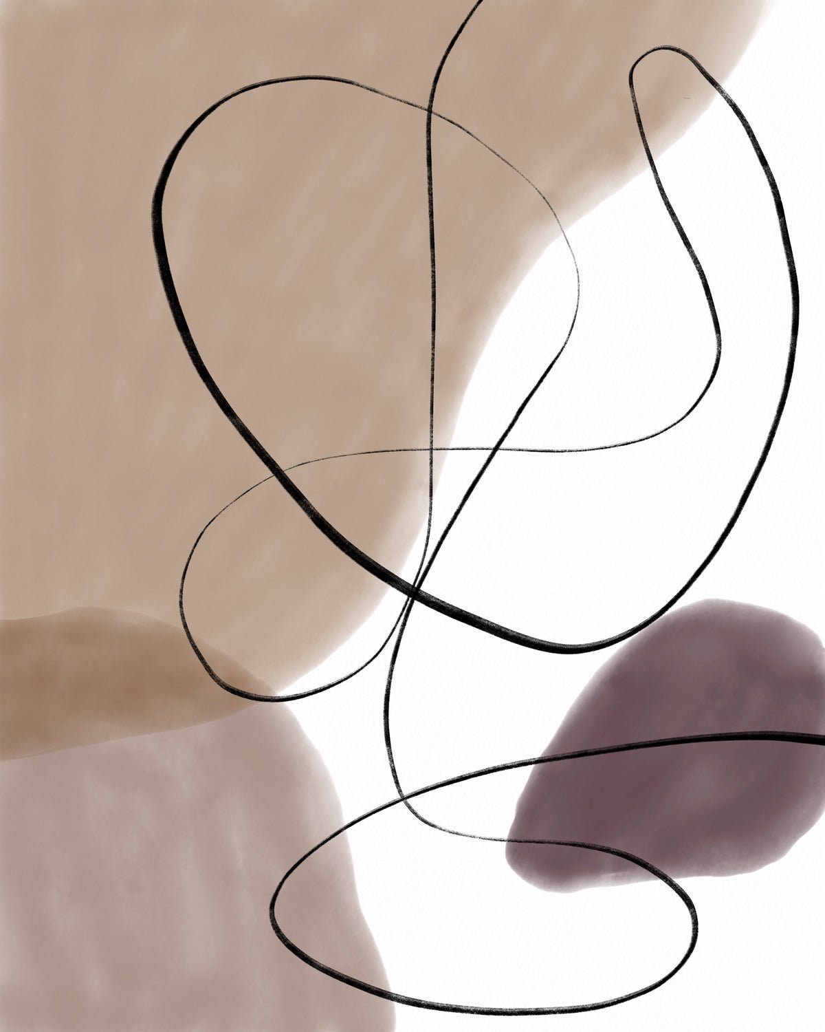 Poster Swirl aus héichwäertegem Pabeier