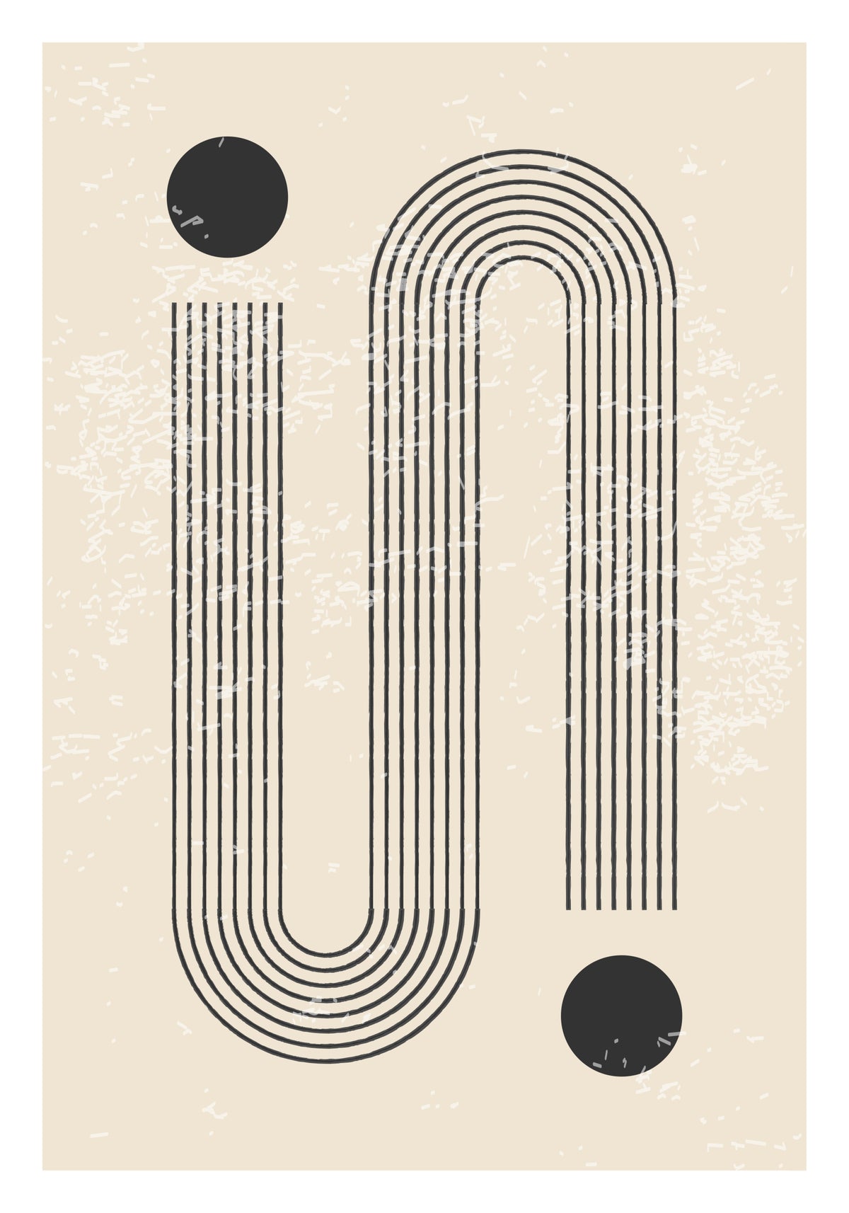 Poster Strichpunkt made of high-quality paper