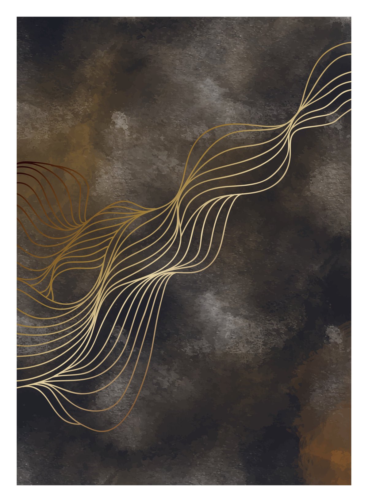 Poster Golden Dust made of high-quality paper