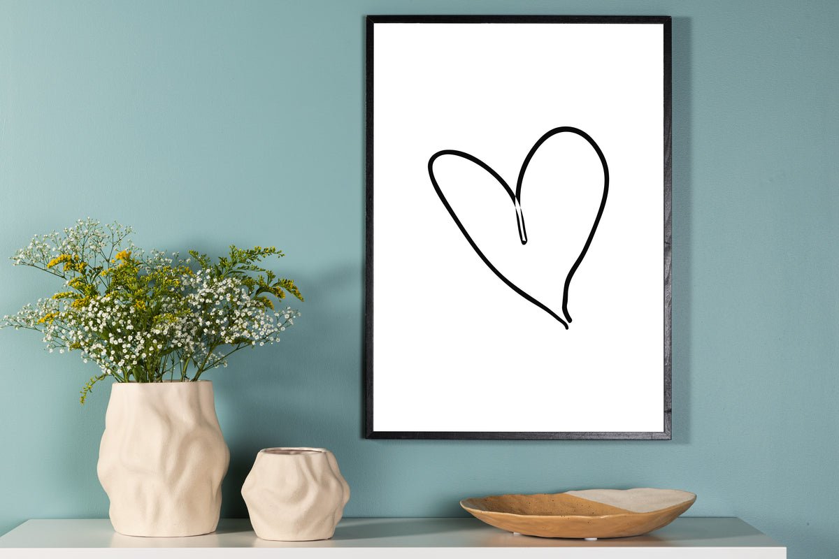 Poster Simple Love made of high-quality paper
