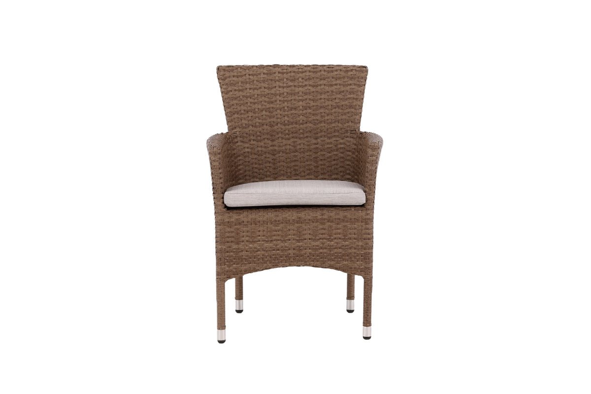 Set de 2 - Chaise de jardin Marina en imitation rotin