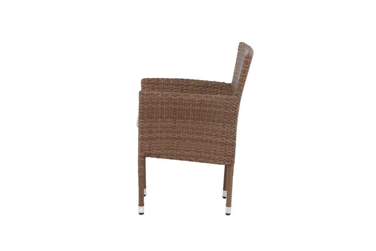 Set de 2 - Chaise de jardin Marina en imitation rotin