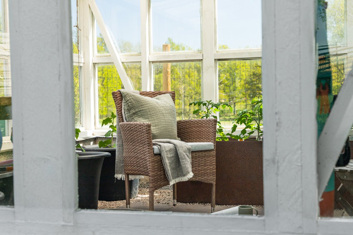 Set de 2 - Chaise de jardin Marina en imitation rotin