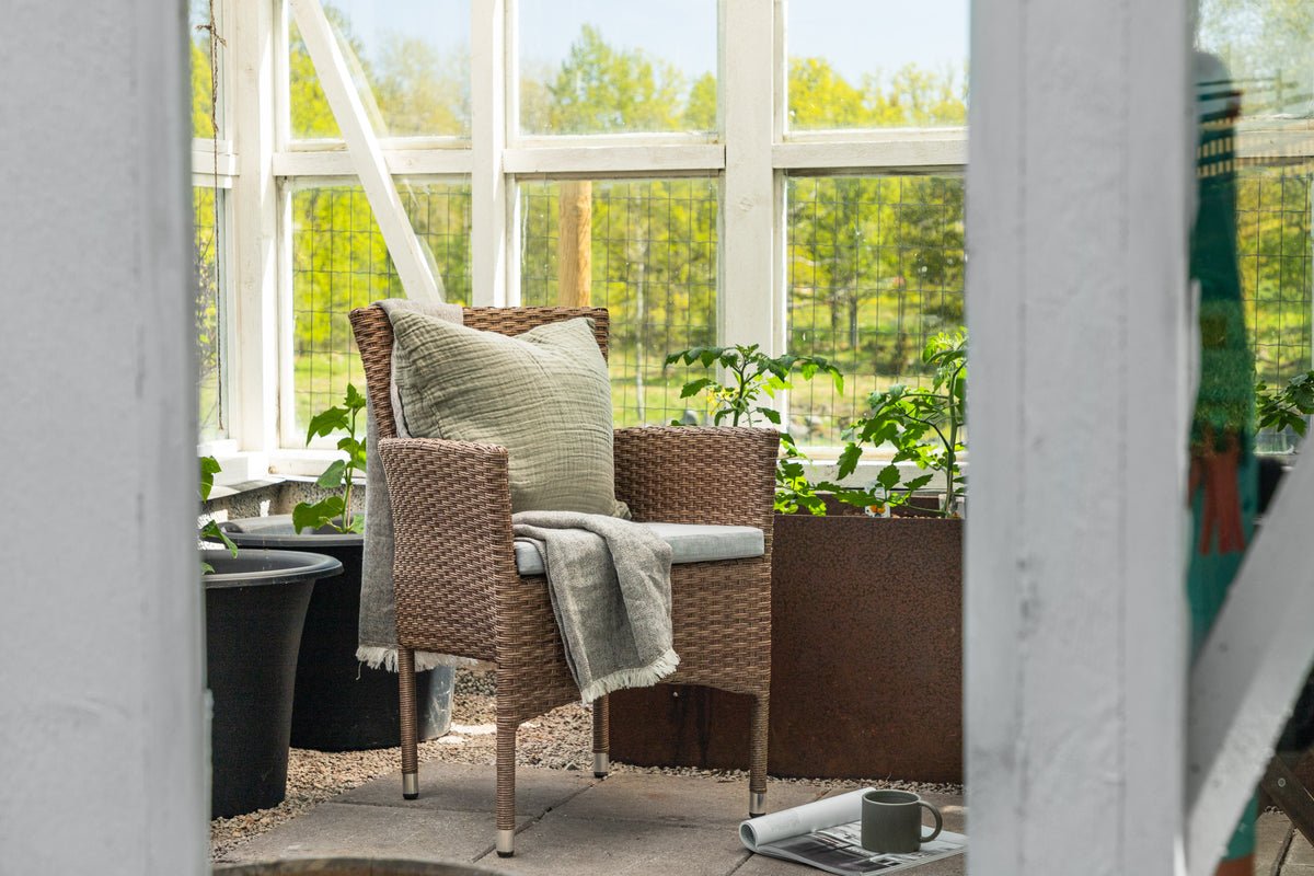 Set de 2 - Chaise de jardin Marina en imitation rotin