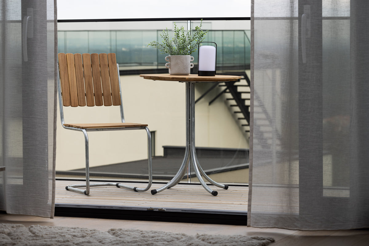 Kaffeetisch Helga -  Ø65 mit Tischplatte in Natur-Optik