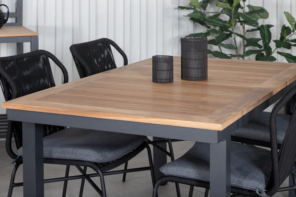 Gartentisch Lunea - en ausziehbareg Iessdësch fir dobaussen