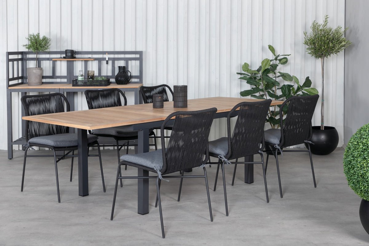 Gartentisch Lunea - en ausziehbareg Iessdësch fir dobaussen