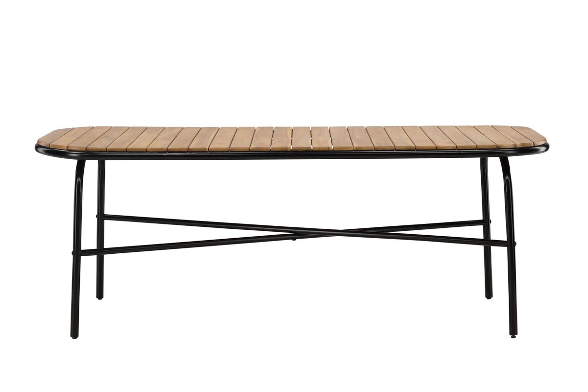 Garden Dining Table Lumo - 200x90 cm with Acacia Wood Tabletop in Natural Finish