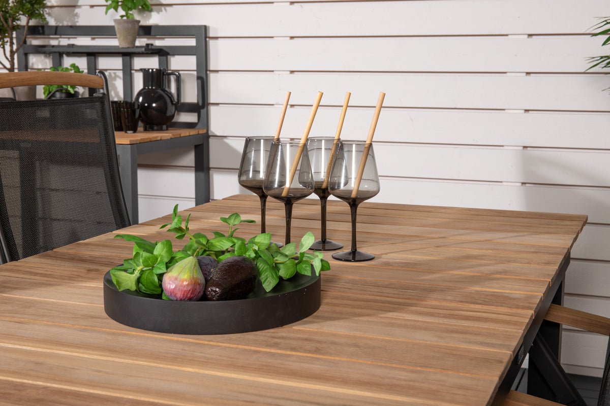 2-piece set - garden chair Clara made of Textilene in Black