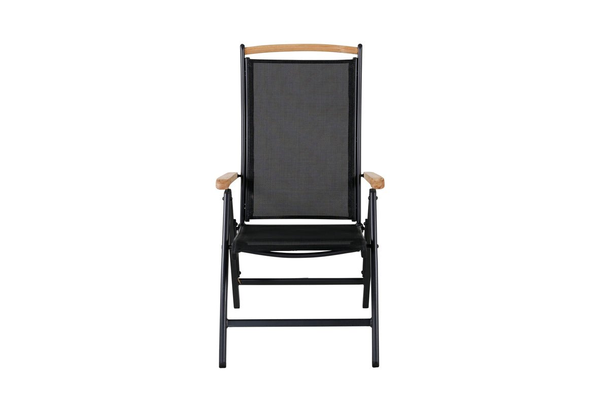 2-piece set - garden chair Clara made of Textilene in Black