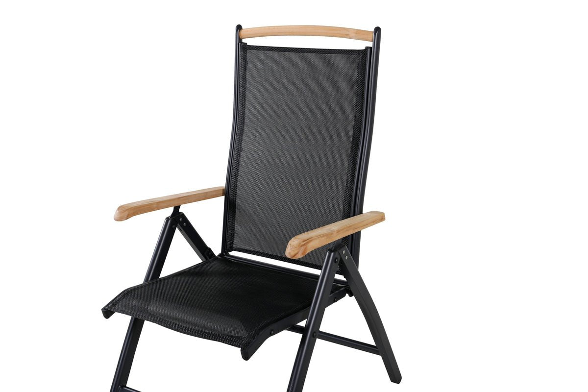2-piece set - garden chair Clara made of Textilene in Black