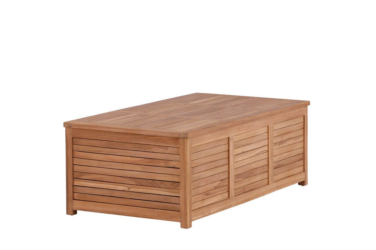Garden Cushion Box Sorine - 46x130x70 made of Teak Wood