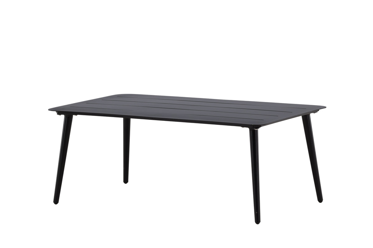 Table basse de jardin Rhodos - en aluminium noir