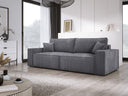 Designer Sofa Velanova 3 Sëtzer Cord mat Schlof- a Klappfunktioun