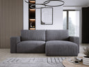 Designer corner sofa Carl Corduroy with sleeping and fold-out function
