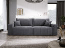 Designer Sofa Velanova 3 Sëtzer Cord mat Schlof- a Klappfunktioun
