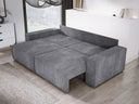 Designer Sofa Velanova 3 Sëtzer Cord mat Schlof- a Klappfunktioun