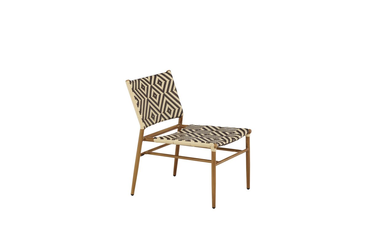 Chaise de jardin Carla - en rotin en Beige et tons bruns