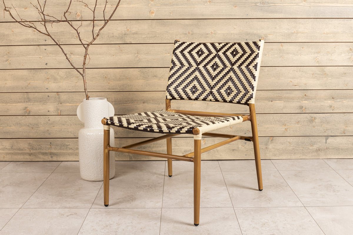 Garden chair Carla - made of rattan in Beige and brown tones